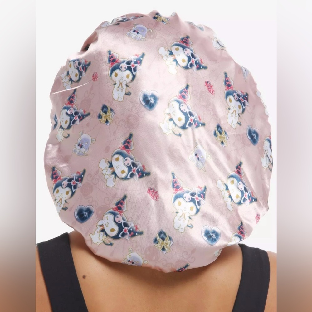 Sanrio Kuromi & My Melody Reversible Character Satin Bonnet- New - Picture 3 of 3